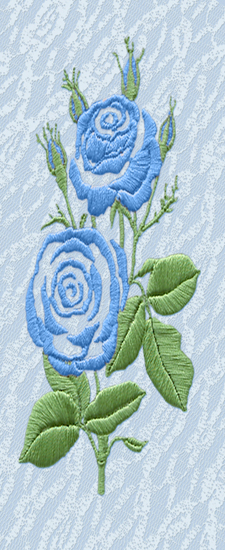 673DLJ-506-BL Satin Rose Blue